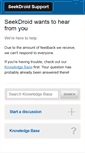 Mobile Screenshot of help.seekdroid.com